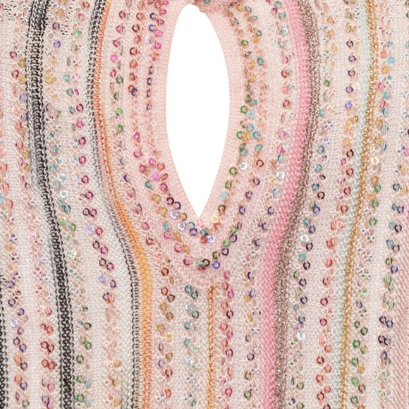 MISSONI Sleeveless Pink Stripe Silk Mini Dress - Size US4 - MSRP $1495 - BNWT - Picture 5 of 15